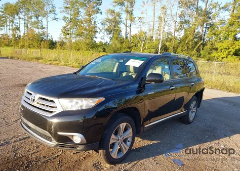 2012 Toyota Highlander Limited V6 z USA, uszkodzony, nr VIN 5TDDK3EH7CS155254
